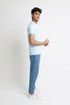Aqua V Neck T-Shirt